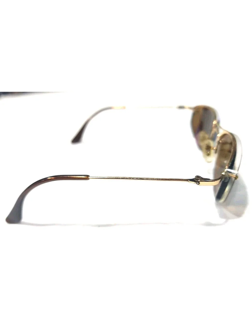 Ray Ban RB3155 001/73 NO Lenses Gold Metal Sunglasses Frame Only 57-16 Italy